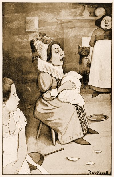 "غناء نوع من التهويدات" ، صورة توضيحية لمغامرات لويس كارول "أليس" في بلاد العجائب ، 1901 بواسطة بيتر نيويل